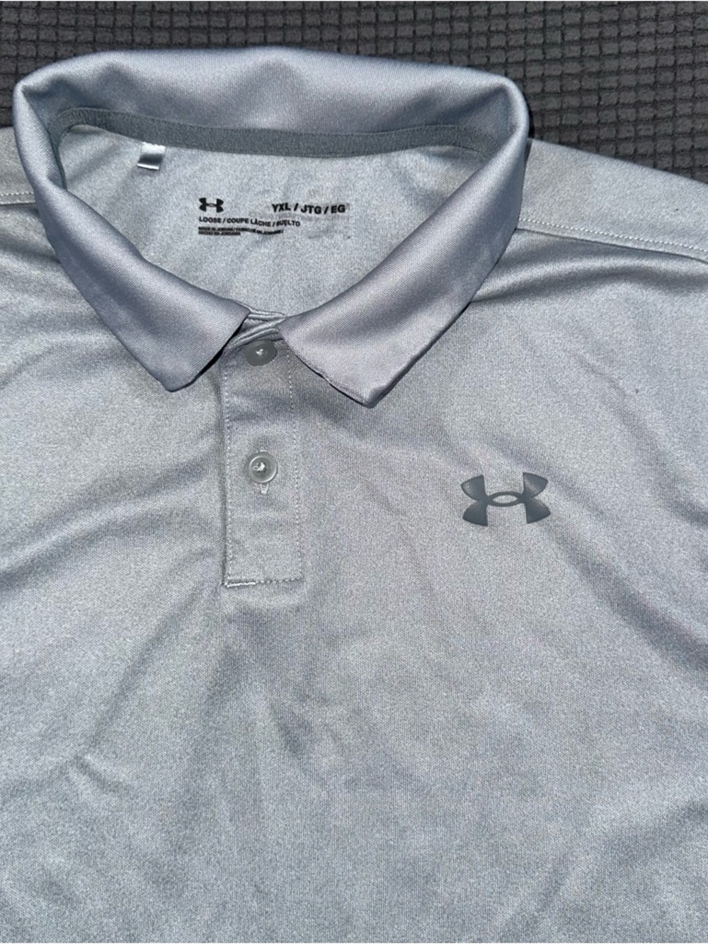 Under Armour Gray Polo Youth XL Loose Fit Athletic Golf Performance - Picture 2 of 5